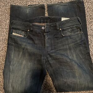 Diesel Dark Wash Straight Jeans